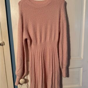 SHEIN Pink Midi Dress